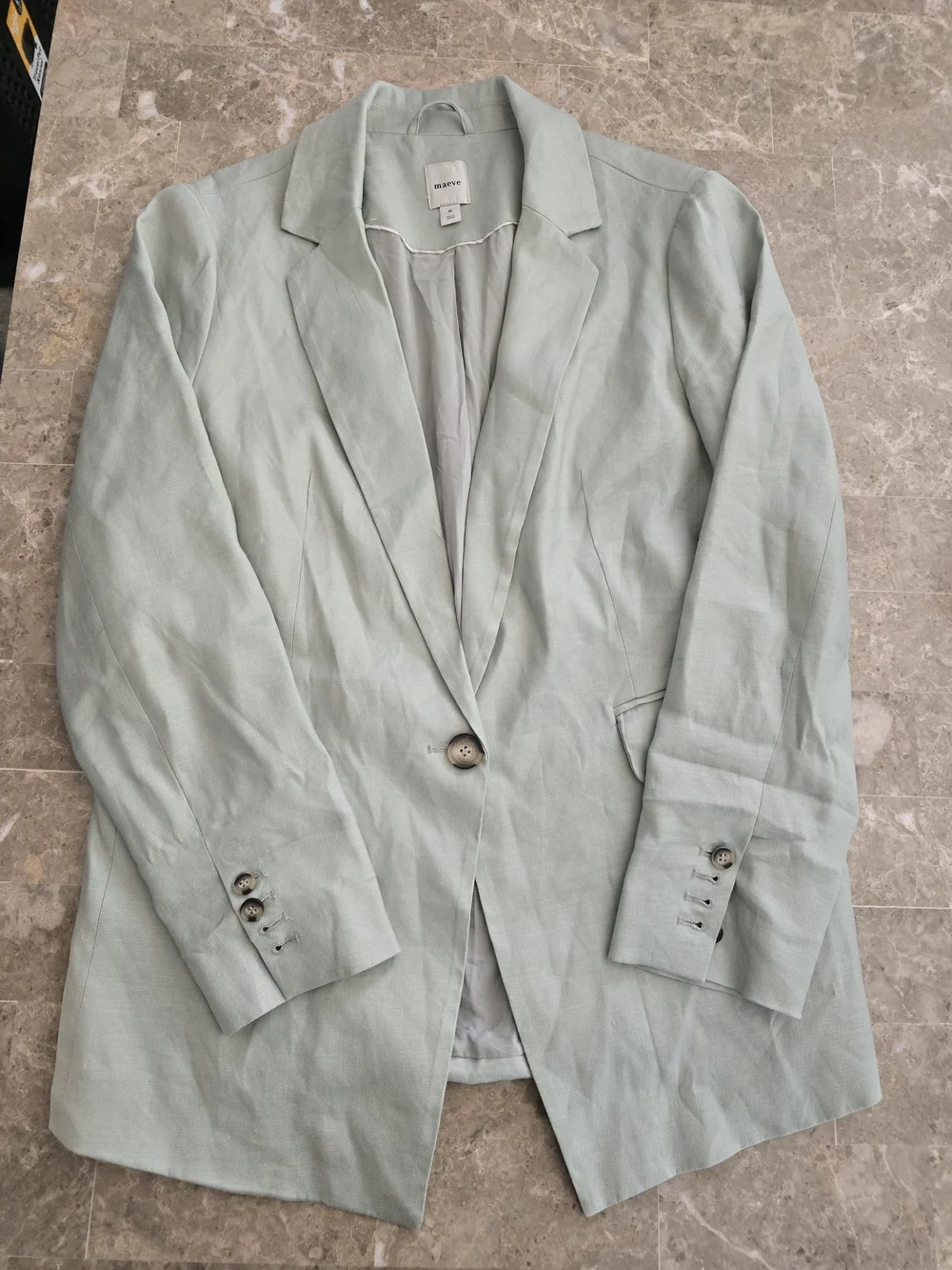 Maeve Sage Green Lightweight Blazer Sz M - Picture 1 of 6